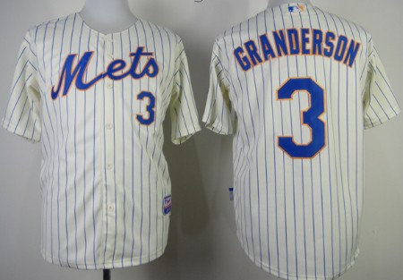 New York Mets #3 Curtis Granderson Cream Jersey 