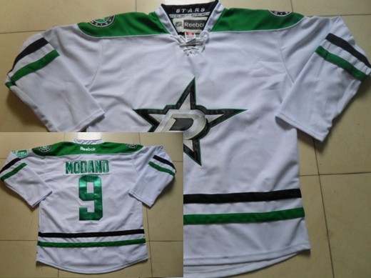 Dallas Stars #9 Mike Modano 2013 White Jersey 