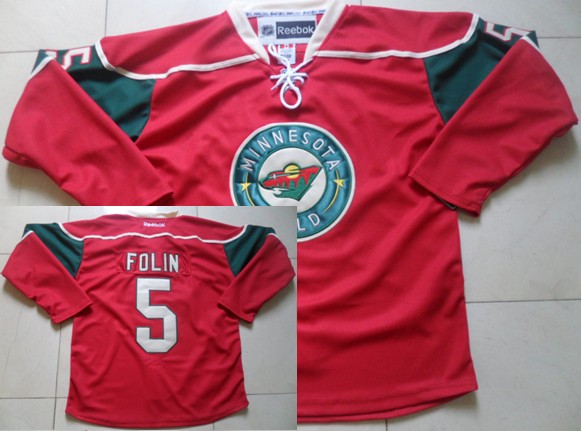 Minnesota Wild #5 Christian Folin Red Jersey 