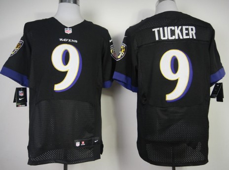 Nike Baltimore Ravens #9 Justin Tucker 2013 Black Elite Jersey 