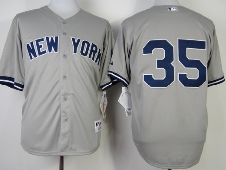 New York Yankees #35 Michael Pineda Gray Jersey 