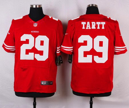 Men's San Francisco 49ers #29 Jaquiski Tartt Scarlet Red Team Color NFL Nike Elite Jersey