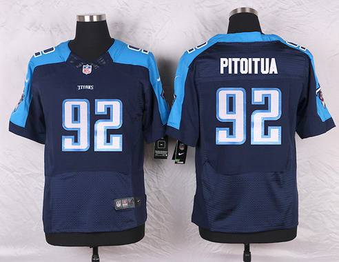 Men's Tennessee Titans #92 Ropati Pitoitua Navy Blue Alternate NFL Nike Elite Jersey