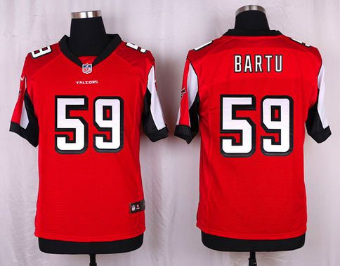 Men's Atlanta Falcons #59 Joplo Bartu Red Team Color NFL Nike Elite Jersey