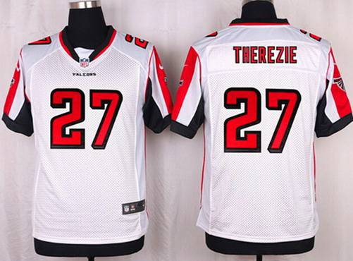 Men's Atlanta Falcons #27 Robenson Therezie White Road NFL Nike Elite Jersey