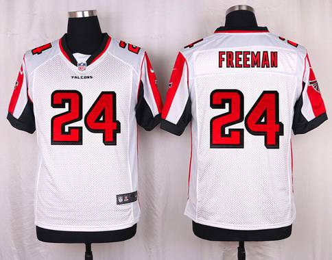 Men's Atlanta Falcons #24 Devonta Freeman White Road NFL Nike Elite Jersey