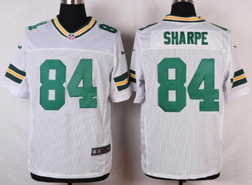 Men's Green Bay Packers #84 Sterling Sharpe White Retired Player NFL Nike Elite Jersey