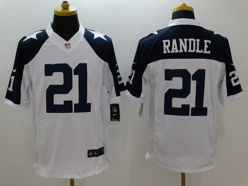 Men's Dallas Cowboys #21 Joseph Randle White Thanksgiving Alternate NFL Nike Limited Jersey