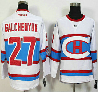 Montreal Canadiens #27 Alex Galchenyuk Reebok White 2016 Winter Classic Premier Jersey