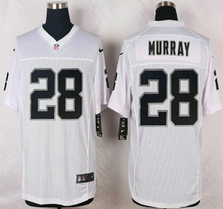 Oakland Raiders #28 Latavius Murray Nike White Elite Jersey