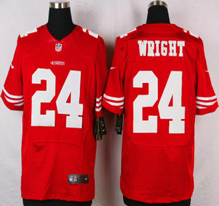 San Francisco 49ers #24 Shareece Wright Nike Red Elite Jersey