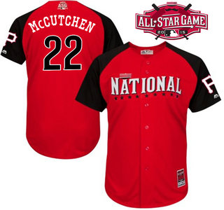 National League Pittsburgh Pirates #22 Andrew McCutchen Red 2015 All-Star Game Player Jersey