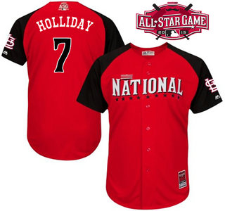 National League St. Louis Cardinals #7 Matt Holliday 2015 MLB All-Star Red Jersey