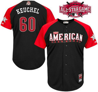 American League Houston Astros #60 Dallas Keuchel 2015 MLB All-Star Black Jersey