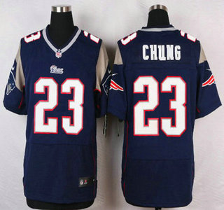 New England Patriots #23 Patrick Chung Navy Blue Team Color NFL Nike Elite Jersey