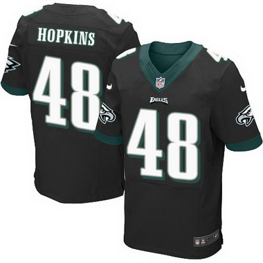 Philadelphia Eagles #48 Wes Hopkins Black Retired Player NFL Nike Elite Jersey