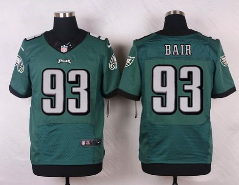 Philadelphia Eagles #93 Brandon Bair Midnight Green Team Color NFL Nike Elite Jersey