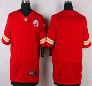 Men's Kansas City Chiefs Blank Red Team Color NFL Nike Elite Jersey