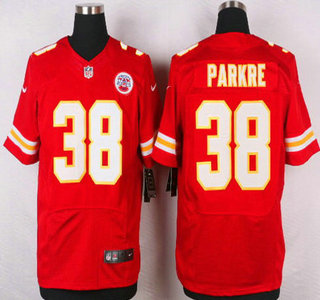 Men's Kansas City Chiefs #38 Ron Parker Red Team Color NFL Nike Elite Jersey