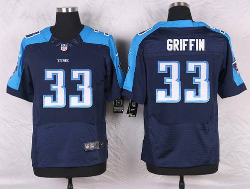 Men's Tennessee Titans #33 Michael Griffin Navy Blue Alternate NFL Nike Elite Jersey