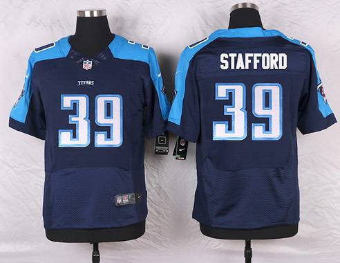 Men's Tennessee Titans #39 Daimion Stafford Navy Blue Alternate NFL Nike Elite Jersey