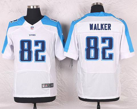 Men's Tennessee Titans #82 Delanie Walker White Road NFL Nike Elite Jersey