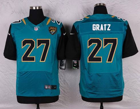 Men's Jacksonville Jaguars #27 Dwayne Gratz Teal Green Alternate NFL Nike Elite Jersey