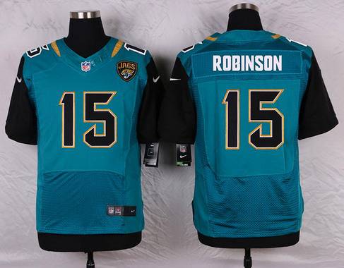 Men's Jacksonville Jaguars #15 Allen Robinson Teal Green Alternate NFL Nike Elite Jersey