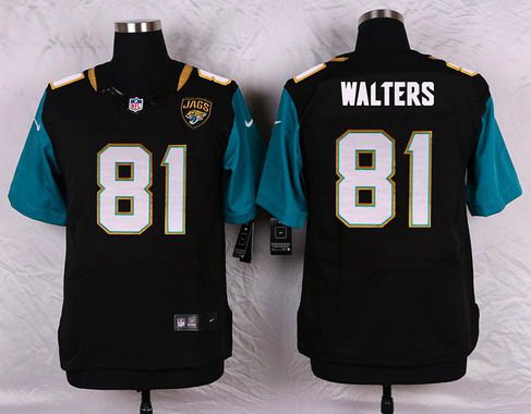 Men's Jacksonville Jaguars #81 Bryan Walters Black Team Color NFL Nike Elite Jersey