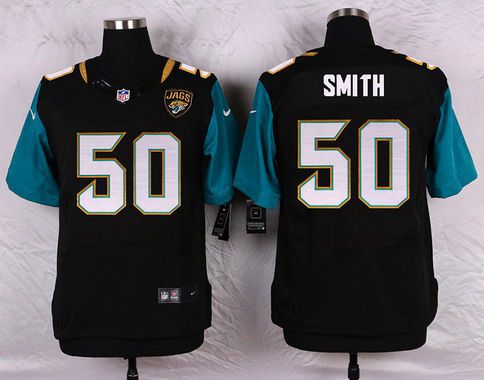 Men's Jacksonville Jaguars #50 Telvin Smith Black Team Color NFL Nike Elite Jersey