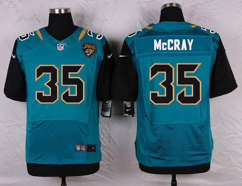 Men's Jacksonville Jaguars #35 Demetrius McCray Teal Green Alternate NFL Nike Elite Jersey