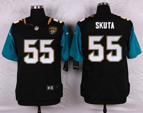 Men's Jacksonville Jaguars #55 Dan Skuta Black Team Color NFL Nike Elite Jersey