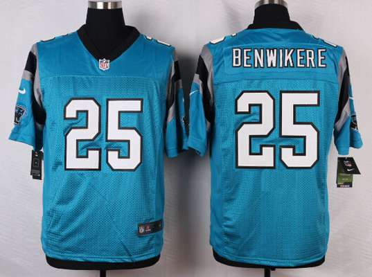 Men's Carolina Panthers #25 Bene Benwikere Light Blue Alternate NFL Nike Elite Jersey