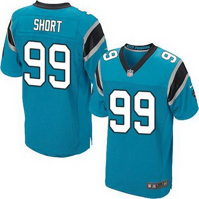 Men's Carolina Panthers #99 Kawann Short Light Blue Alternate NFL Nike Elite Jersey