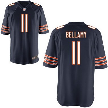 Men's Chicago Bears #11 Joshua Bellamy Navy Blue Team Color NFL Nike Elite Jersey