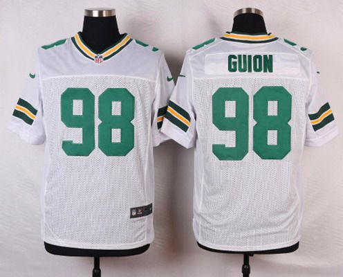 Men's Green Bay Packers #98 Letroy White Road NFL Nike Elite Jersey