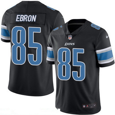 Men's Detroit Lions #85 Eric Ebron Black 2016 Color Rush Stitched NFL Nike Limited Jersey