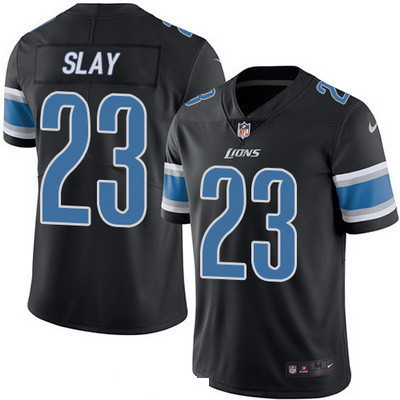 Men's Detroit Lions #23 Darius Slay Black 2016 Color Rush Stitched NFL Nike Limited Jersey