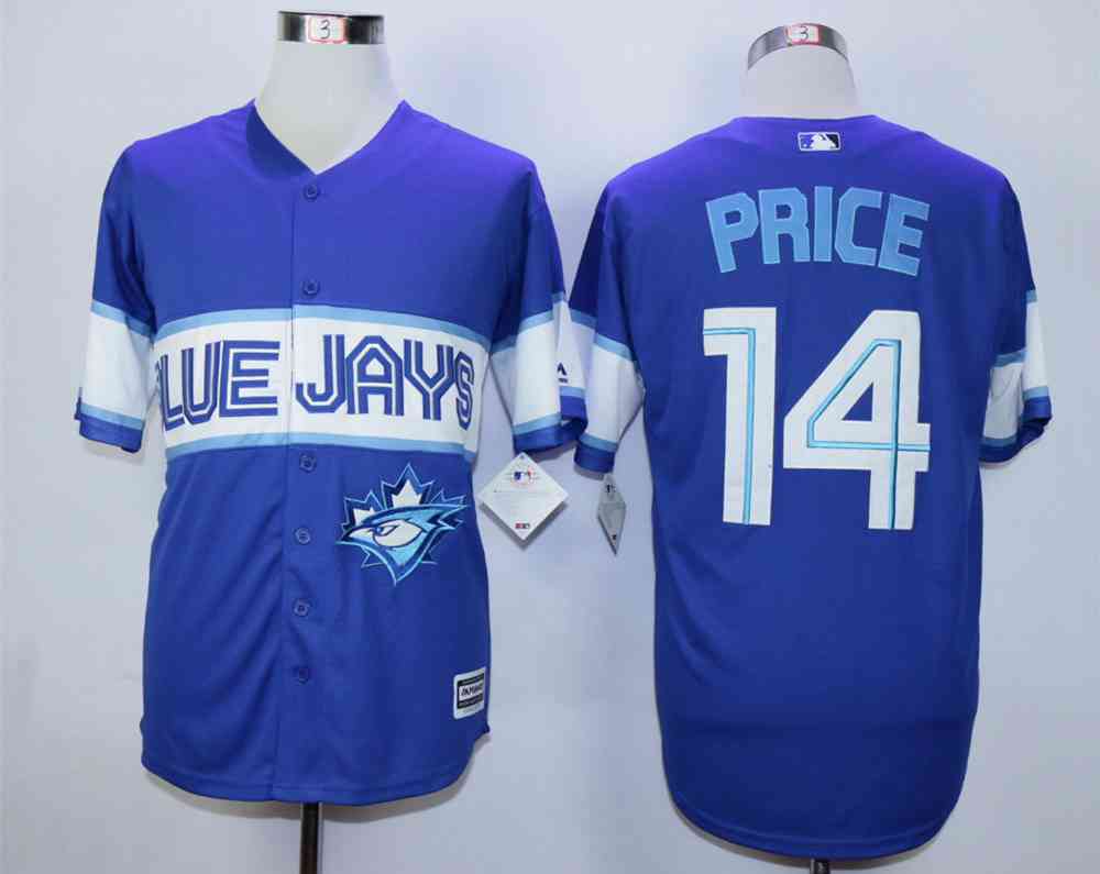 Men's Toronto Blue Jays #14 David Price Blue New Cool Base Jersey