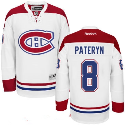 Men's Montreal Canadiens #8 Greg Pateryn Reebok white Premier Home Jersey