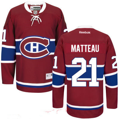 Men's Montreal Canadiens #21 Reebok Red Premier Home Jersey