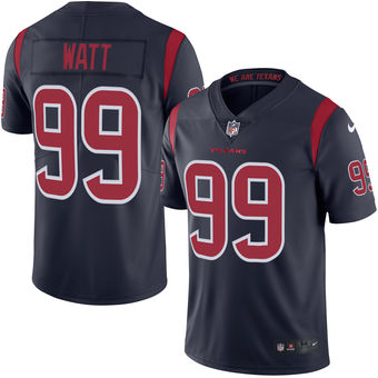 Men's Houston Texans #99 J.J. Watt Nike Navy Color Rush Limited Jersey