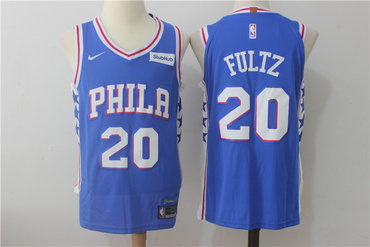 Men's Philadelphia 76ers #20 Markelle Fultz New Royal Blue 2017-2018 Nike Swingman Stitched NBA Jersey