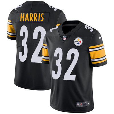 Men's Nike Pittsburgh Steelers #32 Franco Harris Black Alternate Stitched NFL Vapor Untouchable Limited Jersey