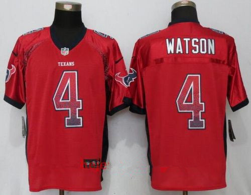 Men's Houston Texans #4 Deshaun Watson Red Drift Stitched NFL Nike Fashion Jersey