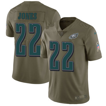 Nike Philadelphia Eagles #22 Sidney Jones Olive Men's Stitched NFL Limited 2017 Salute To Service Jersey