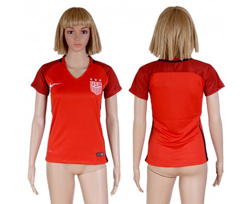 Women's USA Blank Away Soccer Country Jersey