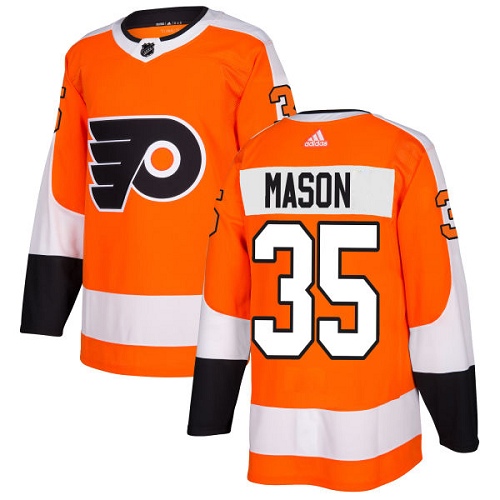 Adidas Philadelphia Flyers #35 Steve Mason Orange Home Authentic Stitched NHL Jersey