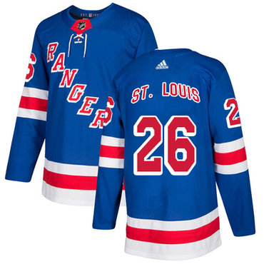 Adidas Rangers #26 Martin St.Louis Royal Blue Home Authentic Stitched NHL Jersey