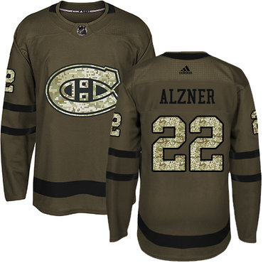 Adidas Canadiens #22 Karl Alzner Green Salute to Service Stitched NHL Jersey